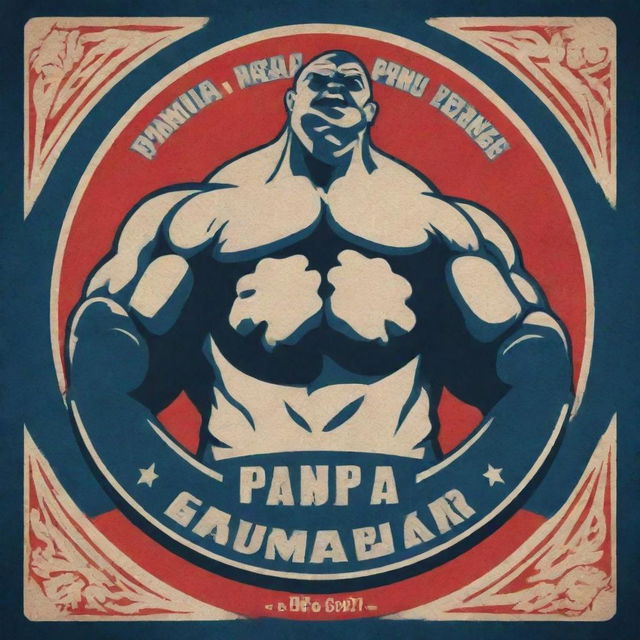 The official Pro Panja League logo, featuring robust, stylized arm wrestlers in competition, complemented by bold typography and dynamic elements that speak to the vibrance and intensity of the sport.