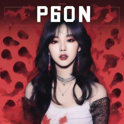 Design an alternate universe-themed album cover for the song 'Poison' from Red Glow Entertainment (RGE), also known as RGMG