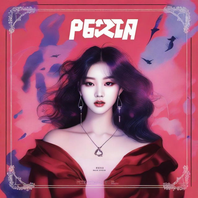 Create an alternate universe-themed album cover for the concert remix track 'Poison' from the album 'Genius Trip Part 1' by Red Glow Music Group