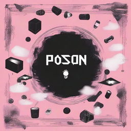 Design a single album cover for the post-dubstep mix track 'Poison' performed by the Korean boy group '7 Days a Week' (7Dream), featuring Kim Seulyeon of Snow