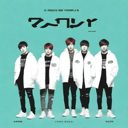 Design a single album cover for the post-dubstep mix track 'Poison' performed by the Korean boy group '7 Days a Week' (7Dream), featuring Kim Seulyeon of Snow