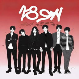 Create a lush, experimental single album cover for the post-dubstep mix 'Poison', performed by the Korean boy group '7 Days a Week' (7Dream) and the female vocalist Seulyeon