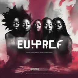 Create a single album cover for the post-dubstep mix 'Euphoric', performed by Enwon and ZUMA