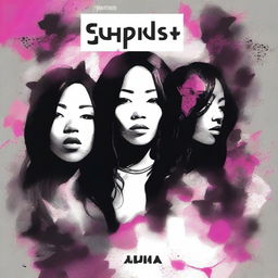 Design a single album cover for the post-dubstep mix 'Euphoric', performed by Enwon [Melissa, Danicka] and ZUMA