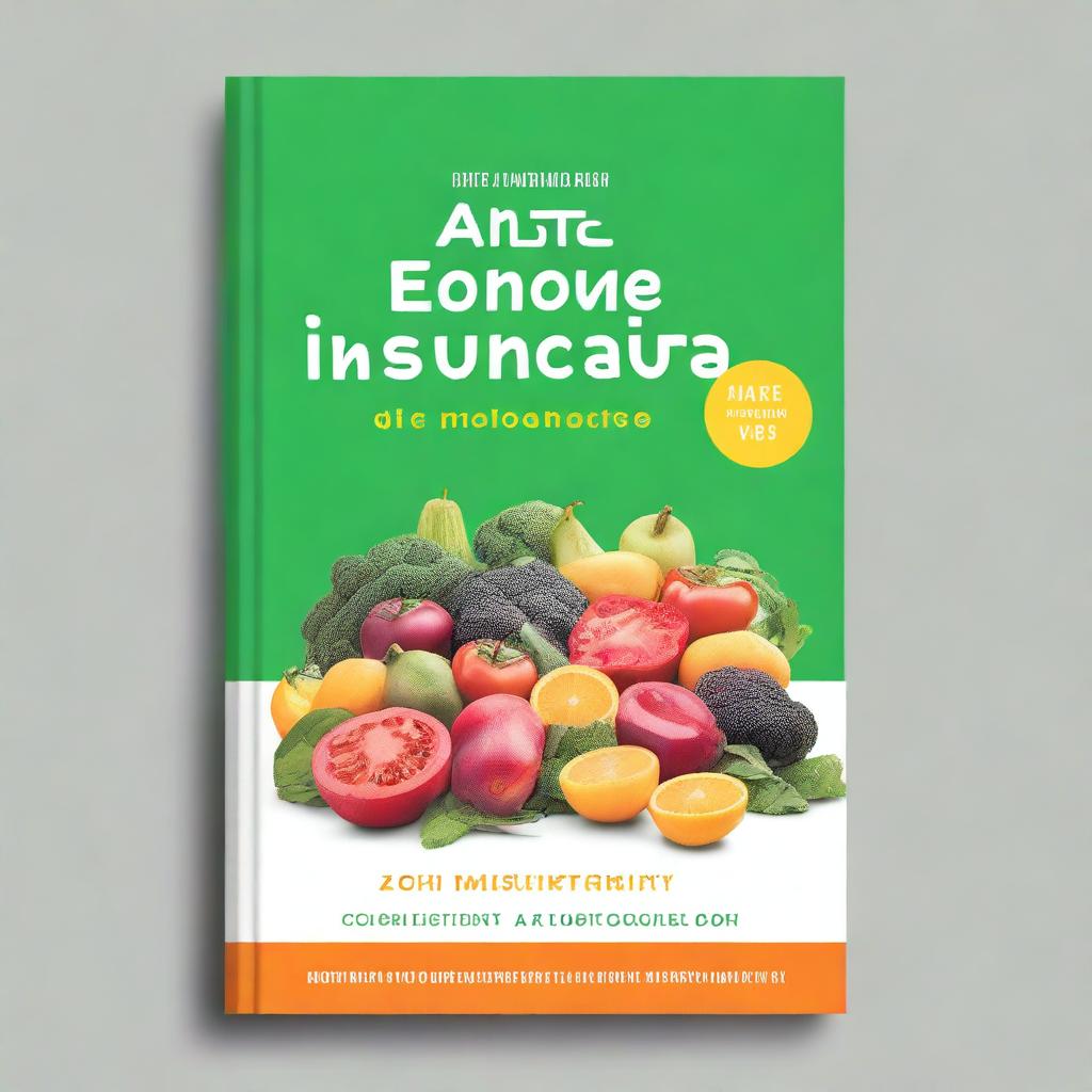 Generate an image of a book cover for a cookbook titled 'Anti-Inflammatory Diet Cookbook'