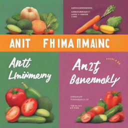 Generate an image of a book cover for a cookbook titled 'Anti-Inflammatory Diet Cookbook'