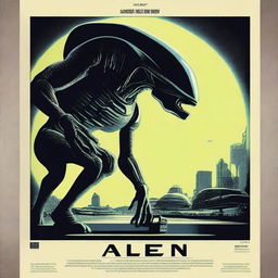 Create an alternative movie poster for the 1979 film 'Alien'