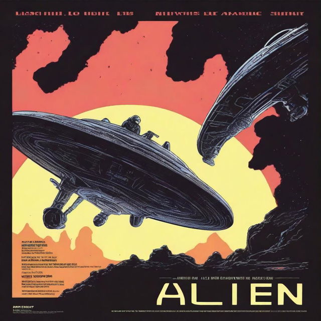 Create an alternative movie poster for the 1979 film 'Alien'