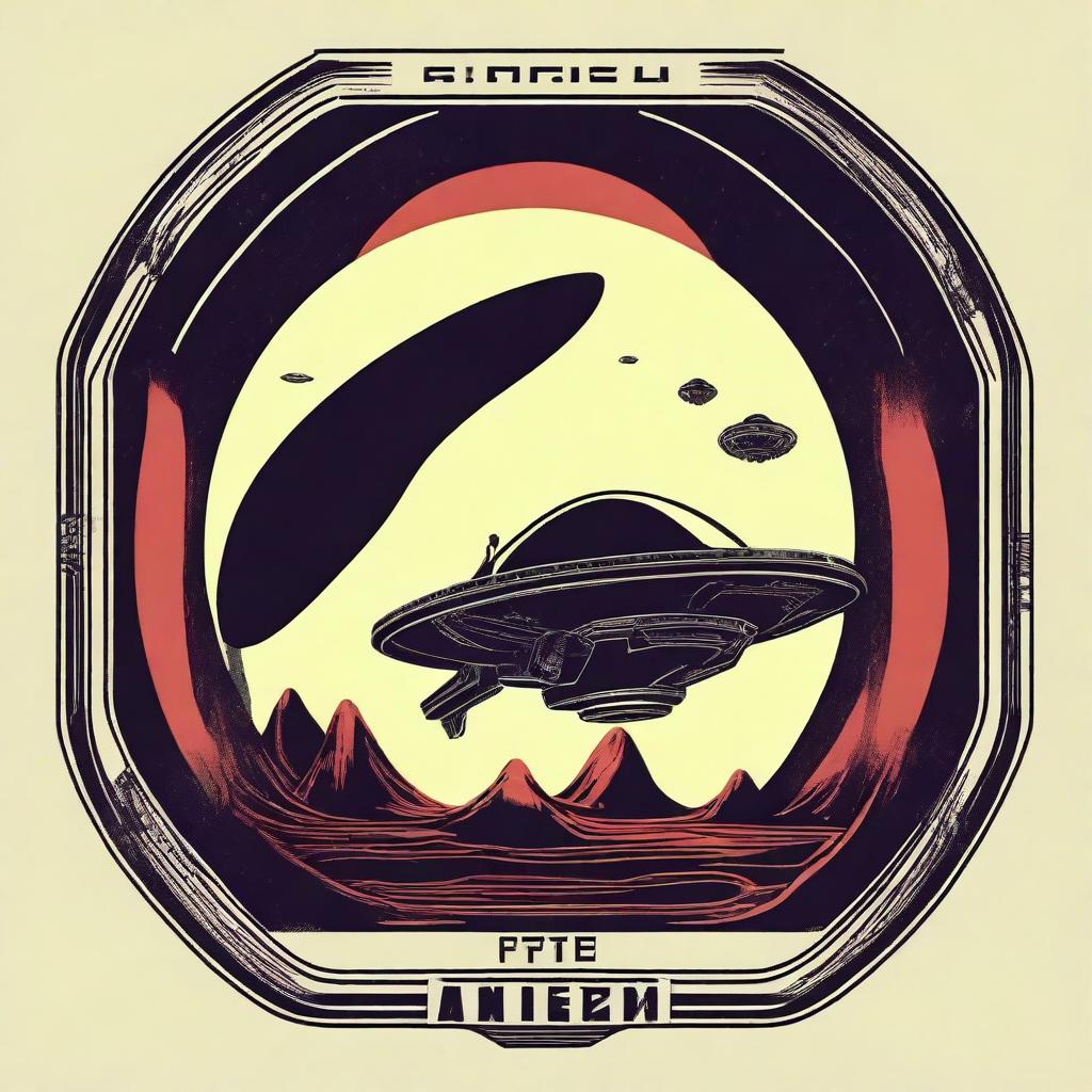 Create an alternative movie poster for the 1979 film 'Alien' in a clip art style