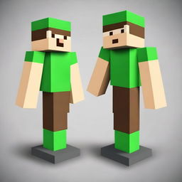 Generate an image of Alex from Minecraft in a stylish and confident pose