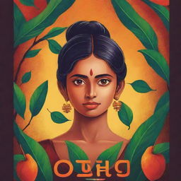 Create an attention-grabbing and impactful book cover portraying vivid themes for the title 'රාවණා'. Ideal style is a blend of vector art and digital painting.