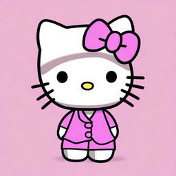 Generate an image of Hello Kitty with unique features