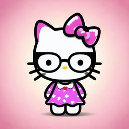 Generate an image of Hello Kitty with unique features