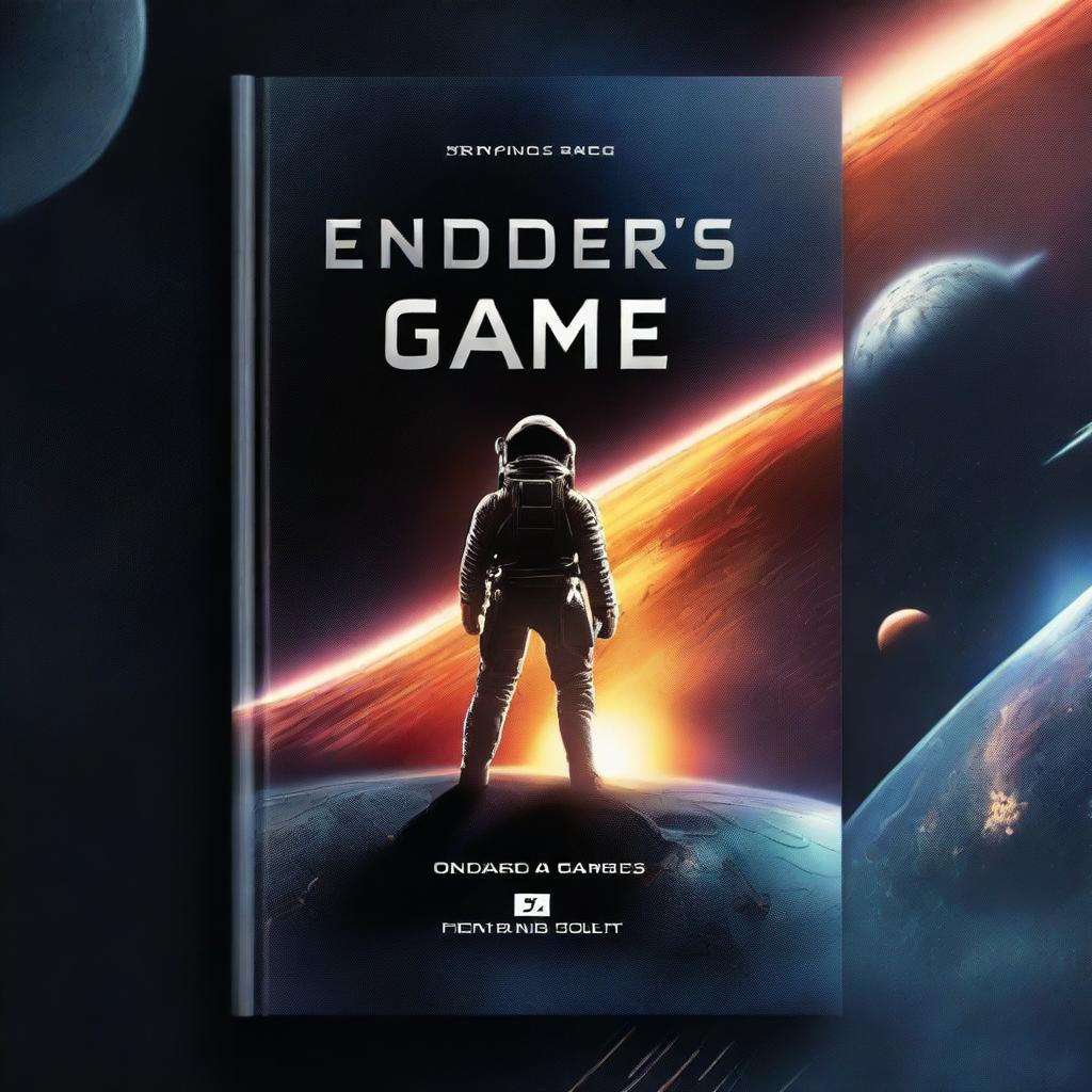 Create an image of a book cover for the novel 'Ender's Game'