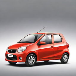 Generate an image of a sedan version of the Maruti Alto 800