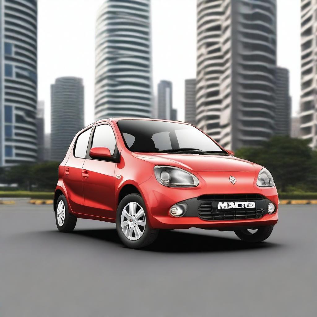 Generate an image of an SUV version of the Maruti Alto 800