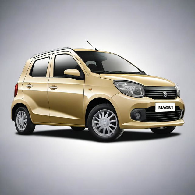 Generate an image that integrates the designs of the Maruti Alto 800 and the Wagon R