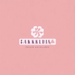 Create a typography-based logo for a company called Sakura Accessories