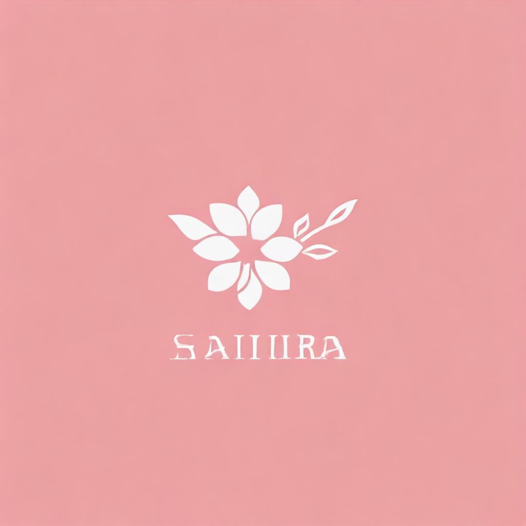 Create a typography-based logo for a company called Sakura Accessories