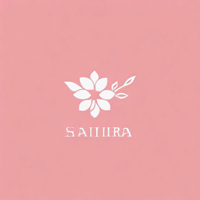 Create a typography-based logo for a company called Sakura Accessories