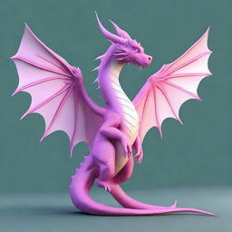 Generate an image of a dragon with delicate fairy wings