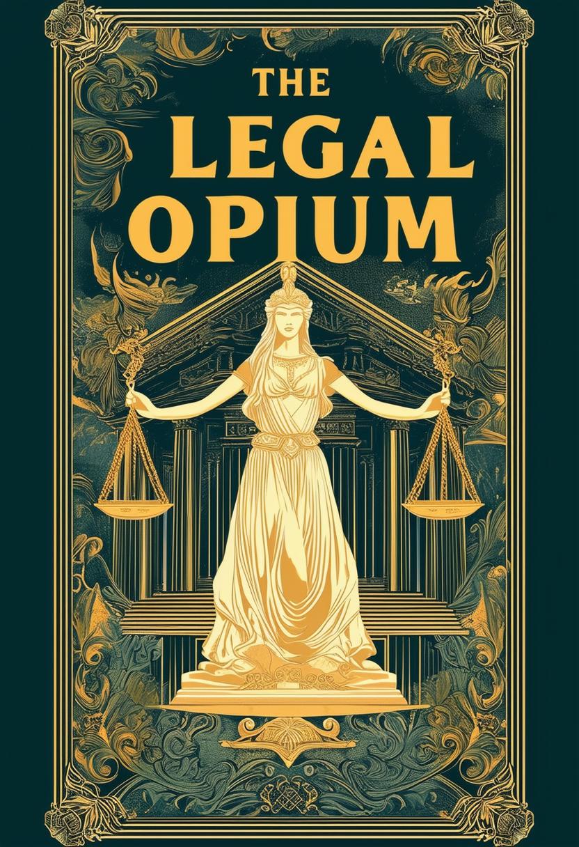 This is a request for a high definition book cover for a book named 'The Legal Opium'