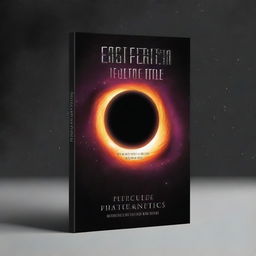 Generate a book cover themed around a black hole