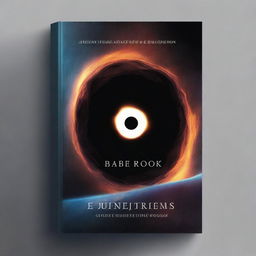 Generate a book cover themed around a black hole