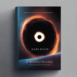 Generate a book cover themed around a black hole