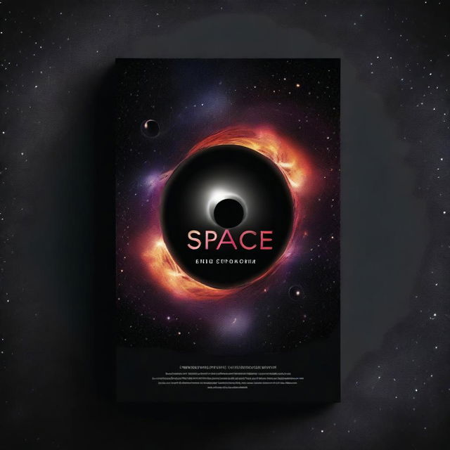 Generate a book cover themed around a black hole