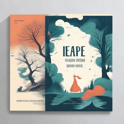 Design a book cover using a distinct and unique art style