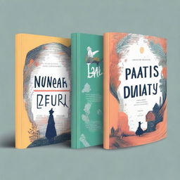 Design a book cover using a distinct and unique art style