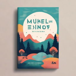 Design a book cover using a distinct and unique art style