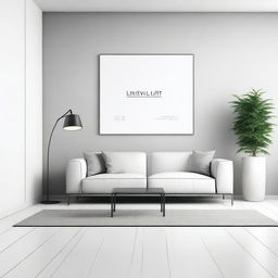 Create a simple and minimalist image. The design should be clean and uncluttered, focusing on one main element.