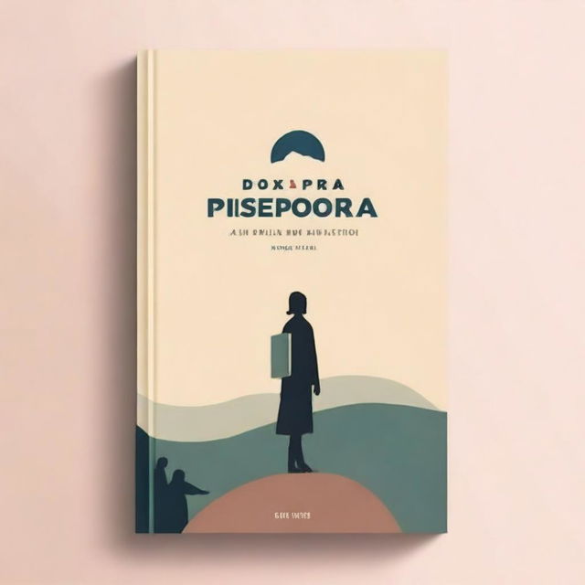 Design a simple and minimalist book cover for a story about diaspora