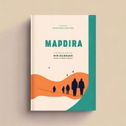 Design a simple and minimalist book cover for a story about diaspora