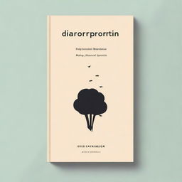 Design a simple and minimalist book cover for a story about diaspora