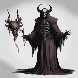 Generate an image of a Demonic Lich from the universe of Dungeons and Dragons