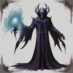 Generate an image of a Demonic Lich from the universe of Dungeons and Dragons