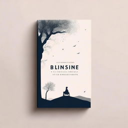 Create an aesthetic book cover that embodies the themes of life's struggle, elusive hope, enduring faith, a person's thoughts, and the power of advice