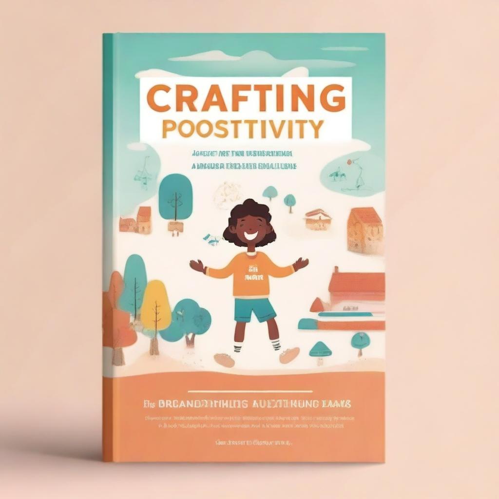 Create an image illustrating the concept of 'Crafting Positivity: A Journey from Childhood Dreams to Adult Realities'