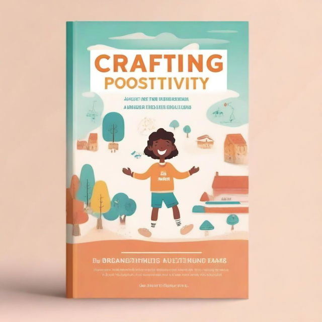 Create an image illustrating the concept of 'Crafting Positivity: A Journey from Childhood Dreams to Adult Realities'