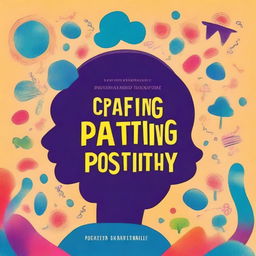 Create an image for a book cover titled 'Crafting Positivity: A Journey from Childhood Dreams to Adult Realities'