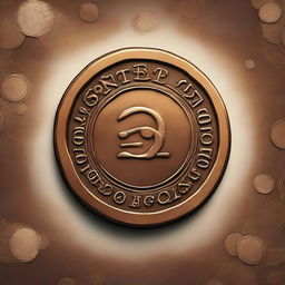 Illustrate an image depicting a mysterious case involving a bronze coin