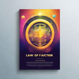 Create an e-book cover for a book titled 'Law of Attraction'