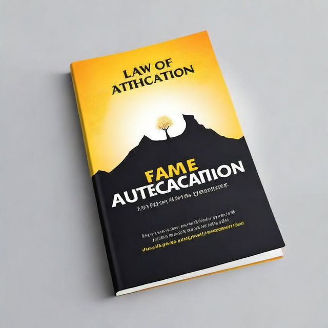 Create a book cover for a self-help guide titled 'Law of Attraction'