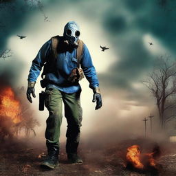 Create an image for a book cover of an apocalyptic zombie story