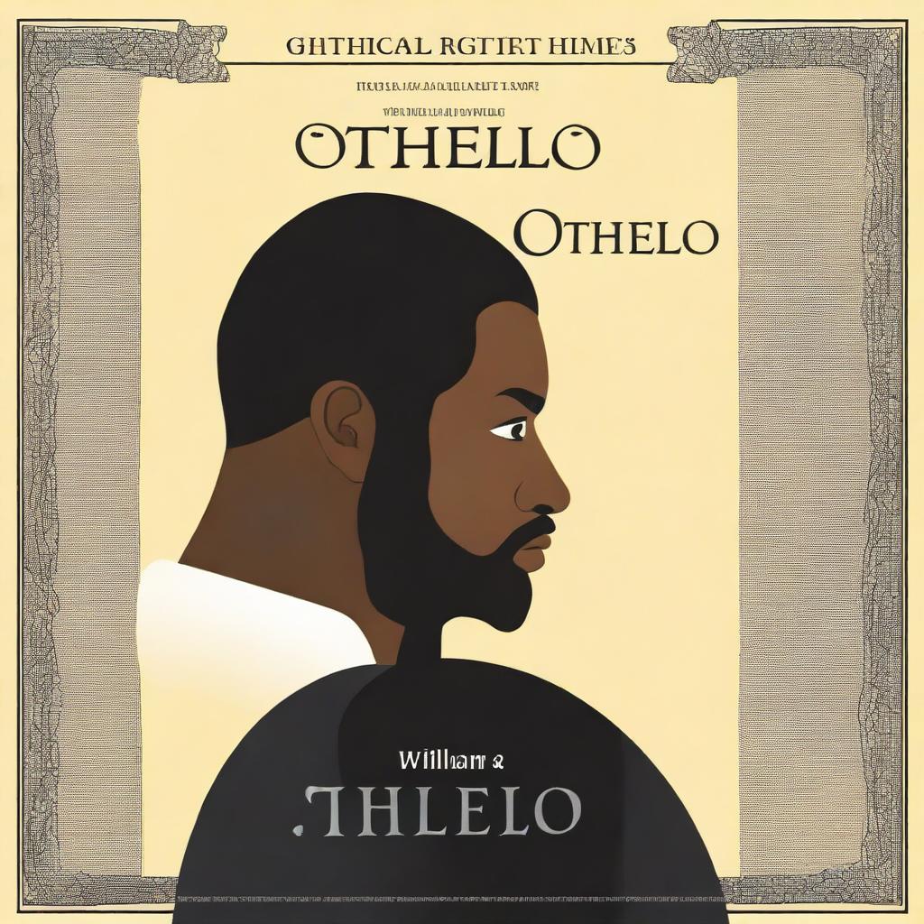 Create a poster for the theatrical play "Othello", by William Shakespeare