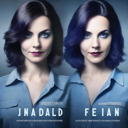 Generate a mystery/thriller book cover featuring two twin sisters who don't look exactly alike but bear some resemblance