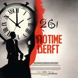 Generate a dramatic movie poster for a film called 'No Time Left'